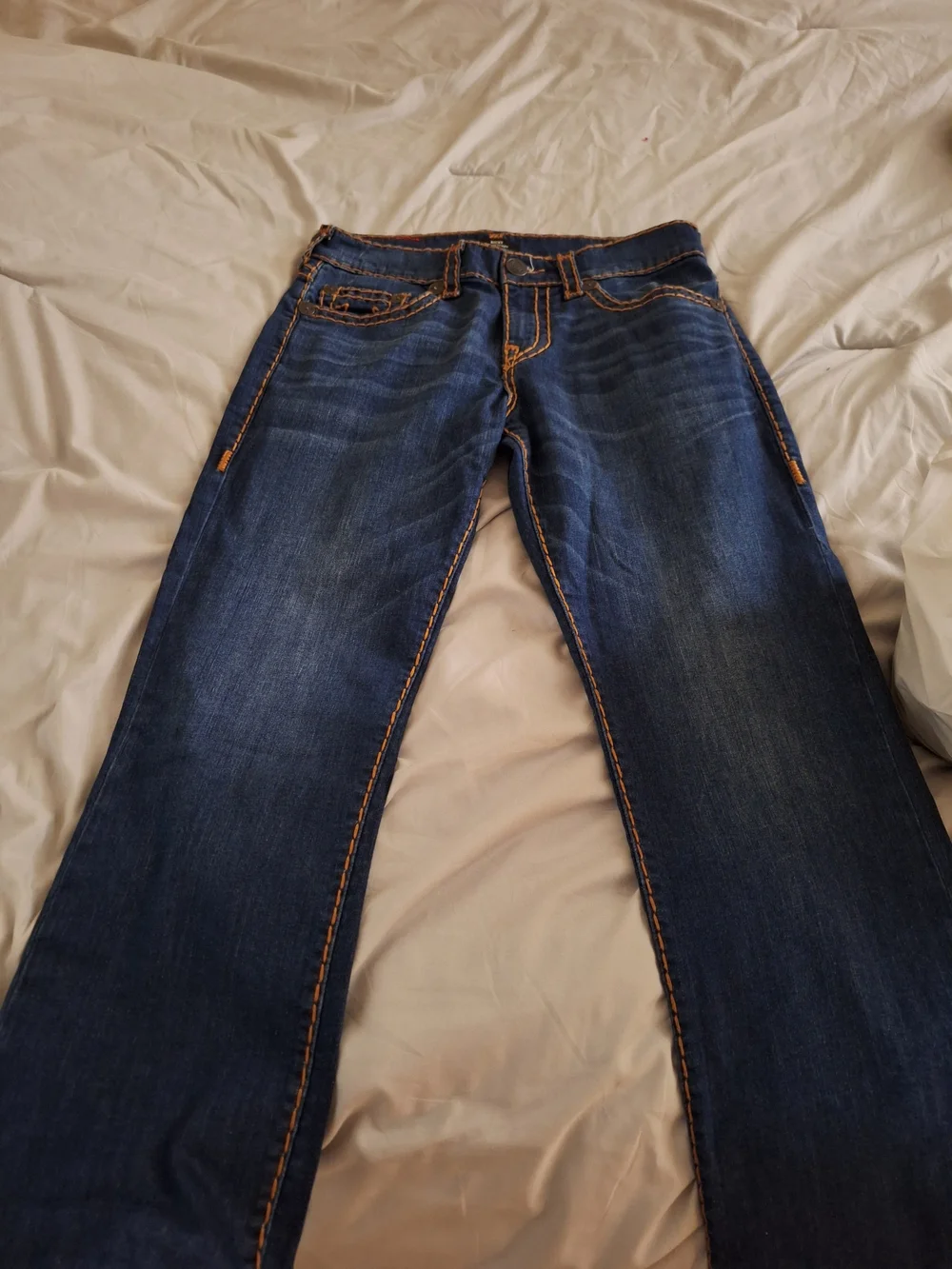 True Religion Men’s Ricky Relaxed Straight Jeans Size 32